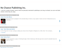 Tablet Screenshot of nochancepublishing.blogspot.com