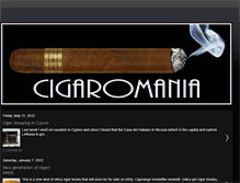 Tablet Screenshot of cigaromania.blogspot.com