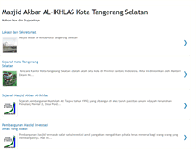 Tablet Screenshot of masjidakbar-alikhlas.blogspot.com