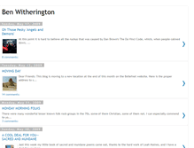 Tablet Screenshot of benwitherington.blogspot.com