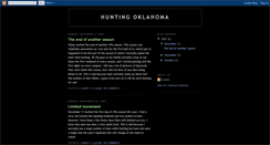 Desktop Screenshot of huntingoklahoma.blogspot.com