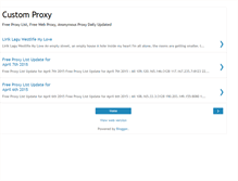 Tablet Screenshot of customproxy.blogspot.com