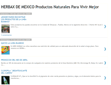 Tablet Screenshot of productosnaturalesherbax.blogspot.com