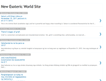Tablet Screenshot of newesotericworldsite.blogspot.com