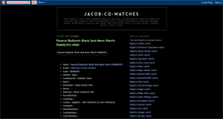 Desktop Screenshot of jacob-co-watches.blogspot.com