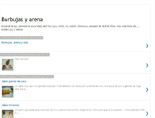 Tablet Screenshot of burbujasyarena.blogspot.com