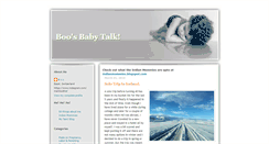 Desktop Screenshot of boosbabytalk.blogspot.com