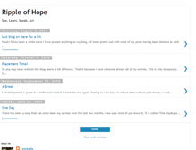 Tablet Screenshot of my-ripple-of-hope.blogspot.com