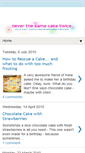 Mobile Screenshot of neversamecake.blogspot.com