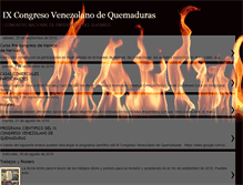 Tablet Screenshot of congresovenezolanodequemaduras2010.blogspot.com