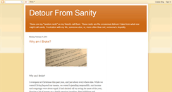 Desktop Screenshot of detourfromsanity.blogspot.com