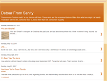 Tablet Screenshot of detourfromsanity.blogspot.com