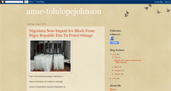 Desktop Screenshot of anne-tolulopejohnson.blogspot.com