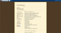Desktop Screenshot of jeremiah2911.blogspot.com
