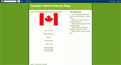 Desktop Screenshot of canadafashionbeauty.blogspot.com