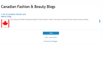 Tablet Screenshot of canadafashionbeauty.blogspot.com