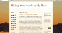 Desktop Screenshot of hidingyourwordsinmyheart.blogspot.com