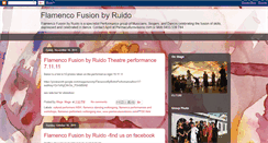 Desktop Screenshot of flamencofusionbyruido.blogspot.com