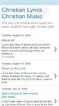 Mobile Screenshot of christian-lyrics-list.blogspot.com
