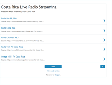 Tablet Screenshot of costaricaradiostreaming.blogspot.com