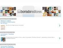 Tablet Screenshot of borradoreditores.blogspot.com