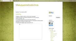 Desktop Screenshot of amaluqueiradosbichos.blogspot.com