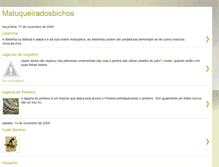 Tablet Screenshot of amaluqueiradosbichos.blogspot.com