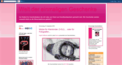 Desktop Screenshot of daseinmaligegeschenk.blogspot.com