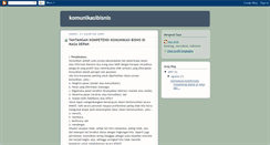 Desktop Screenshot of komunikasibisnis.blogspot.com
