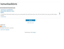 Tablet Screenshot of komunikasibisnis.blogspot.com