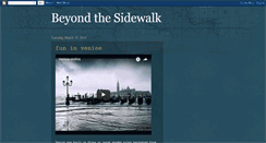 Desktop Screenshot of beyondthesidewalk.blogspot.com