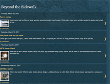 Tablet Screenshot of beyondthesidewalk.blogspot.com