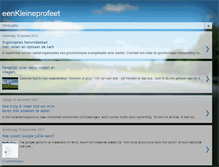 Tablet Screenshot of eenkleineprofeet.blogspot.com