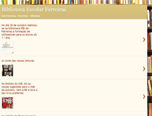 Tablet Screenshot of bibliotecaescolarferreiras.blogspot.com