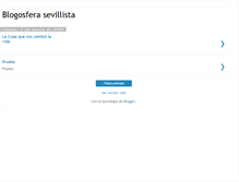 Tablet Screenshot of blogosferasevillista.blogspot.com
