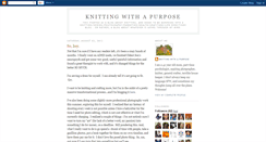 Desktop Screenshot of knittingwithapurpose.blogspot.com