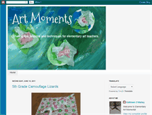 Tablet Screenshot of elementaryartmoments.blogspot.com