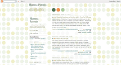 Desktop Screenshot of pharmapatents.blogspot.com