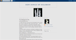 Desktop Screenshot of newsongsofsolomon.blogspot.com