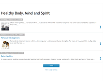 Tablet Screenshot of healthybodymindspirit.blogspot.com