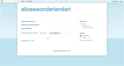 Desktop Screenshot of aliceswonderlandart.blogspot.com
