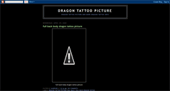 Desktop Screenshot of dragontattoopicture.blogspot.com