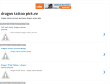 Tablet Screenshot of dragontattoopicture.blogspot.com