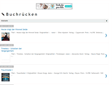 Tablet Screenshot of buchruecken.blogspot.com