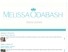 Tablet Screenshot of melissaodabashbikiniqueen.blogspot.com