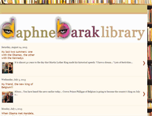 Tablet Screenshot of daphnebaraklibrary.blogspot.com