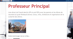 Desktop Screenshot of professeurprincipal.blogspot.com