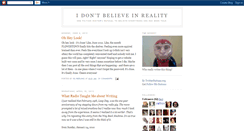 Desktop Screenshot of idontbelieveinreality.blogspot.com