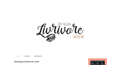 Desktop Screenshot of jesuislivrivore.blogspot.com