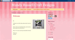 Desktop Screenshot of mandyrussellcraftdesigns.blogspot.com